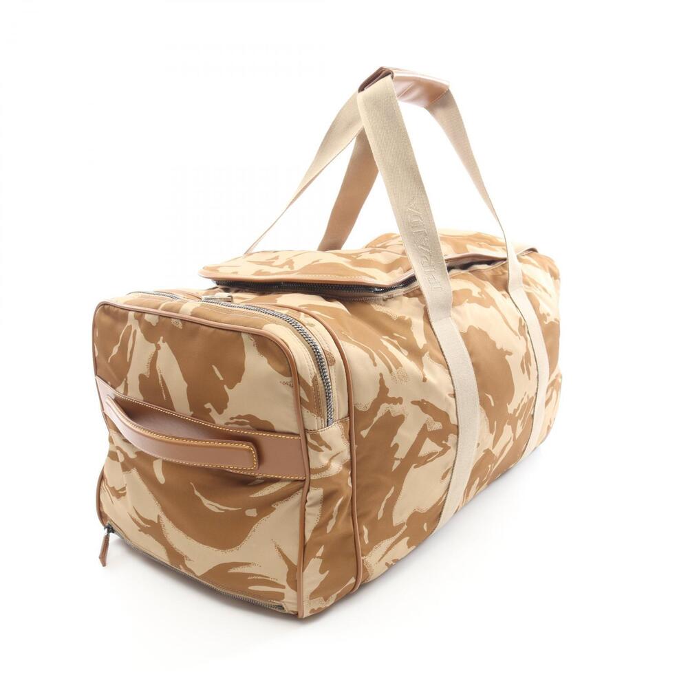 Prada Boston Bag Trolley Carry Beige